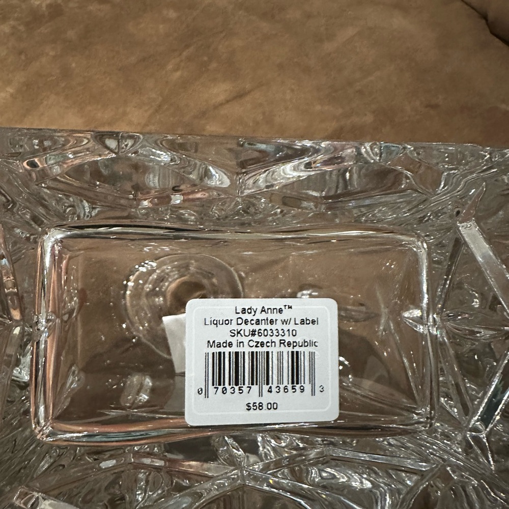 Gorham Clear Crystal Decanter - Picture 4 of 7